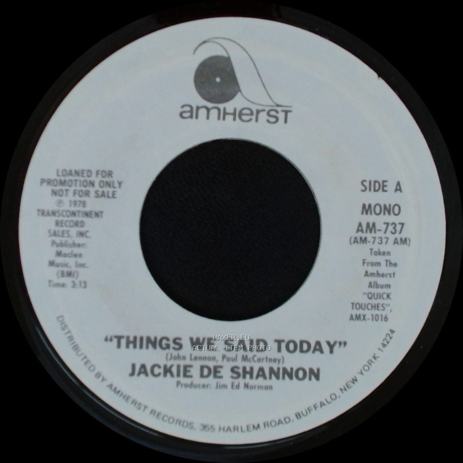 Jackie De Shannon - Things We Said Today / Things We Said Today side A