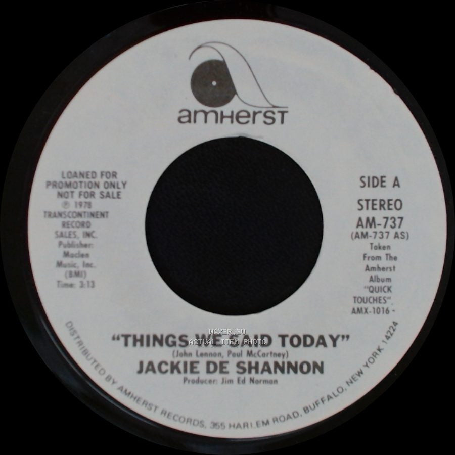 Jackie De Shannon - Things We Said Today / Things We Said Today side B