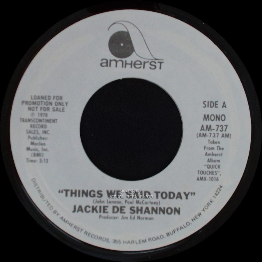 Jackie De Shannon - Things We Said Today / Things We Said Today side A