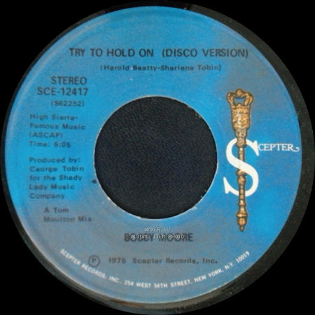 Bobby Moore - Try To Hold On (Disco Version) / Try To Hold On side B