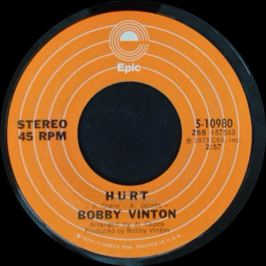 Bobby Vinton - I Love You The Way You Are / Hurt side A