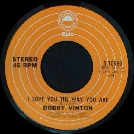 Bobby Vinton - I Love You The Way You Are / Hurt side B