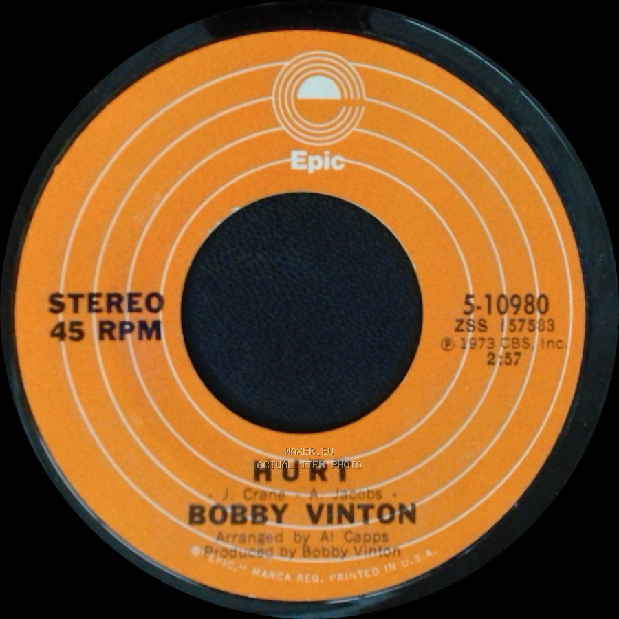 Bobby Vinton - I Love You The Way You Are / Hurt side A