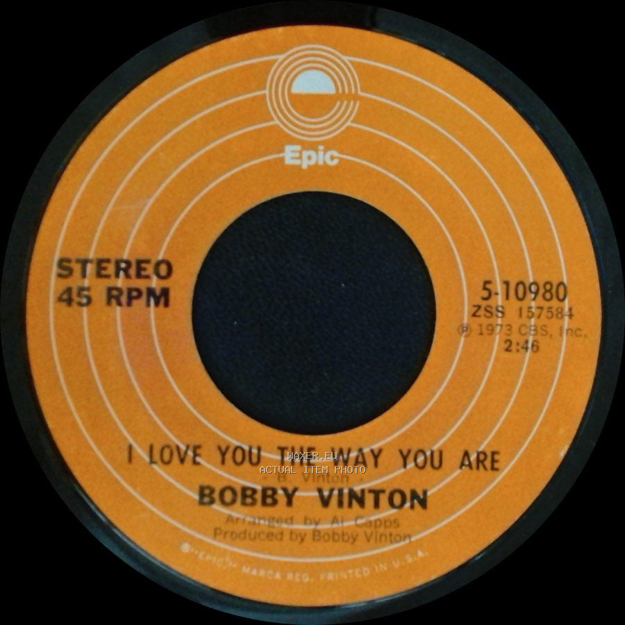 Bobby Vinton - I Love You The Way You Are / Hurt side B