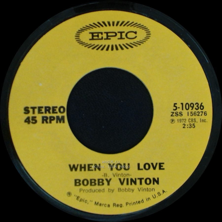 Bobby Vinton - When You Love / But I Do side A