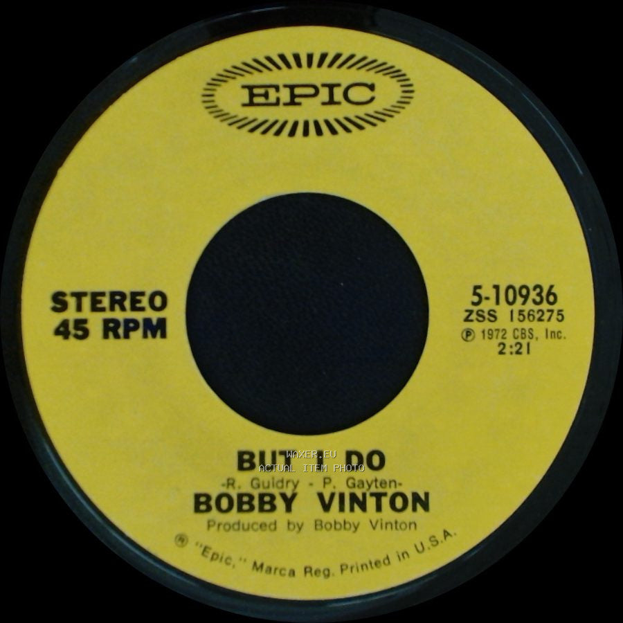 Bobby Vinton - When You Love / But I Do side B