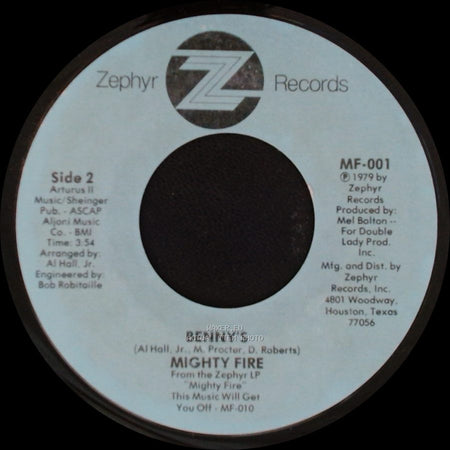 Mighty Fire - Country Freakin' / Benny's side B