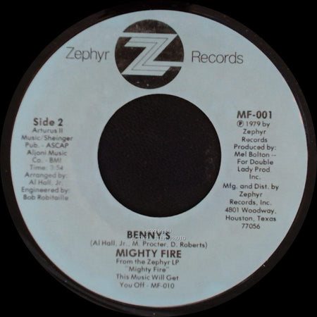 Mighty Fire - Country Freakin' / Benny's side B