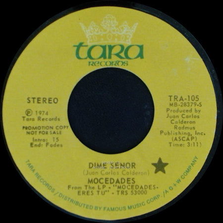 Mocedades - Dime Senor / I Ask The Lord side A
