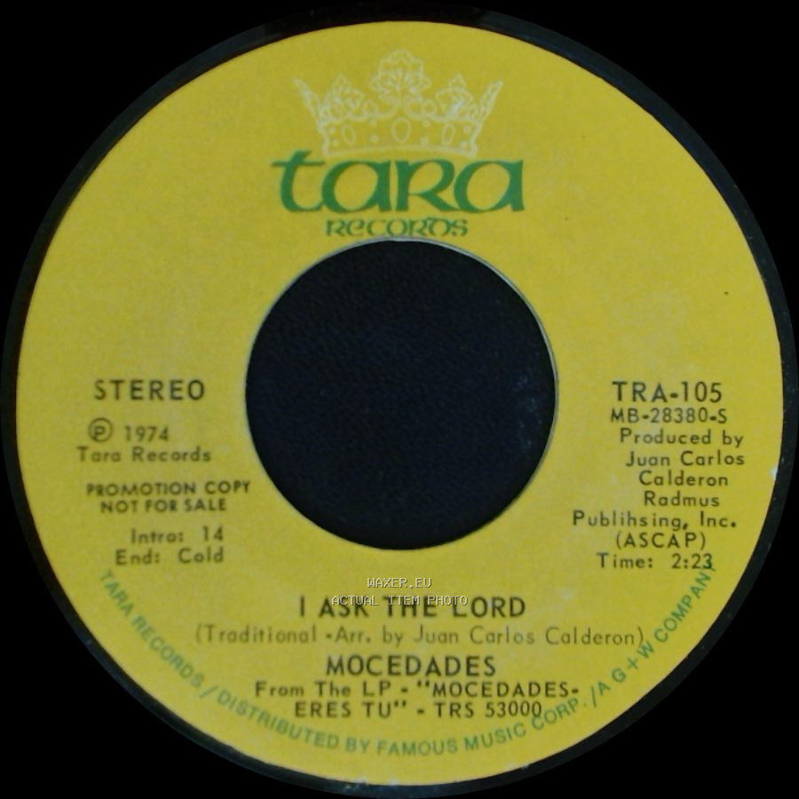 Mocedades - Dime Senor / I Ask The Lord side B