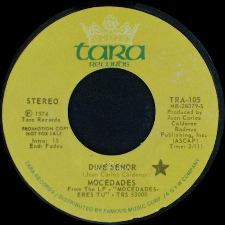 Mocedades - Dime Senor / I Ask The Lord side A
