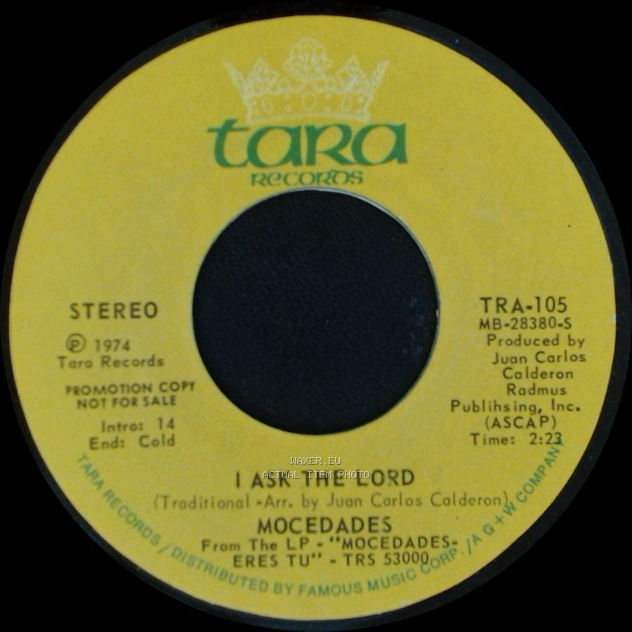 Mocedades - Dime Senor / I Ask The Lord side B