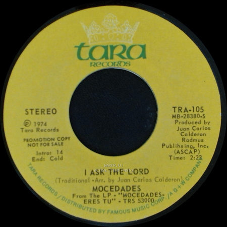 Mocedades - Dime Senor / I Ask The Lord side B