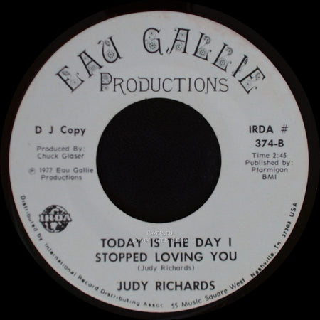 Judy Richards - Today Is The Day I Stopped Loving You / Love Among The People (The New Spirit) side A