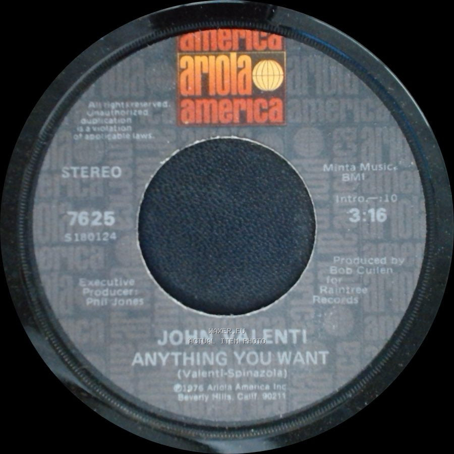 John Valenti - Anything You Want / That's The Way Life Goes side A