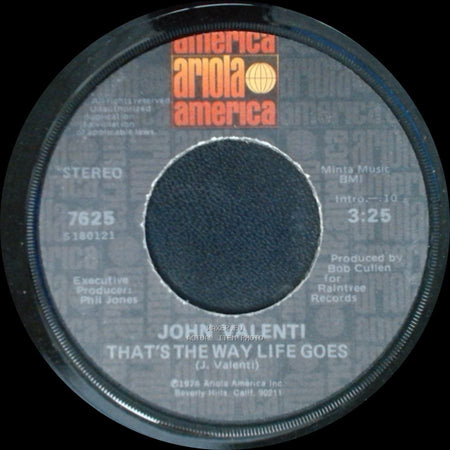 John Valenti - Anything You Want / That's The Way Life Goes side B