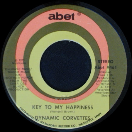 Dynamic Corvettes - Key To My Happiness Part 2 / Key To My Happiness side B