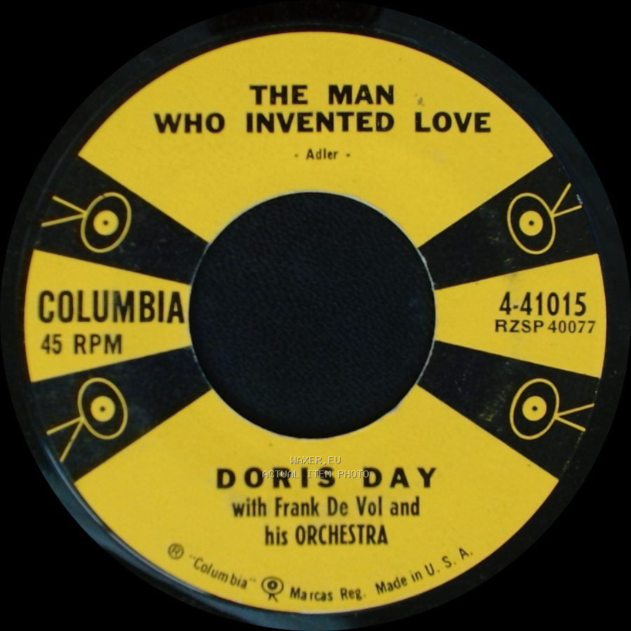 Doris Day With Frank De Vol And His Orchestra - The Man Who Invented Love / Rickety-Rackety Rendezvous side A