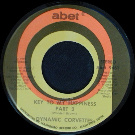Dynamic Corvettes - Key To My Happiness Part 2 / Key To My Happiness side A