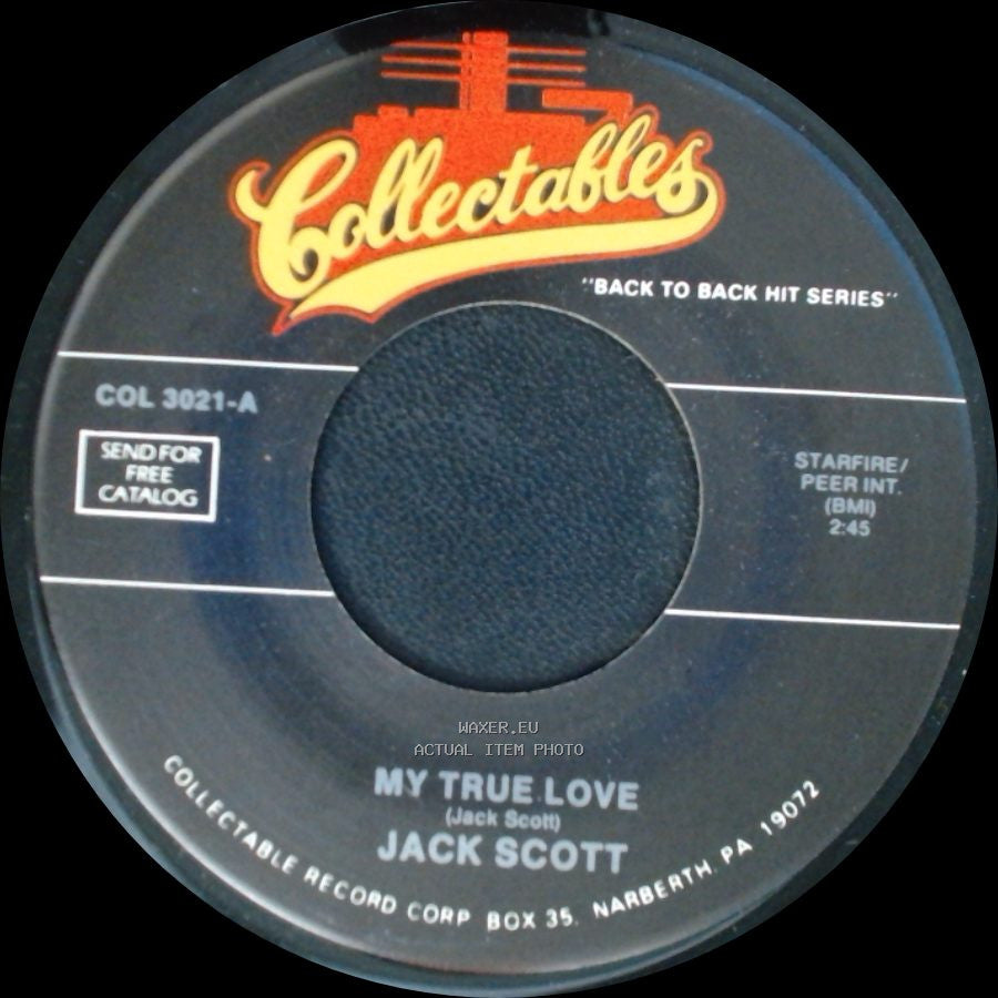 Jack Scott - Goodbye Baby / My True Love side B