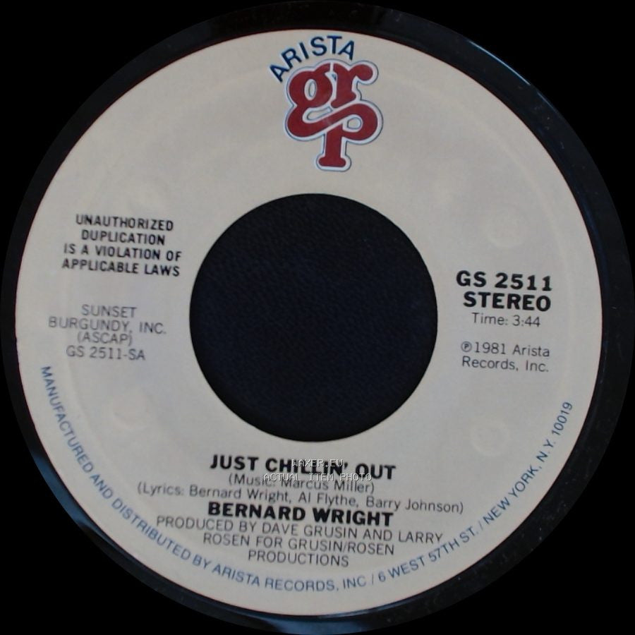 Bernard Wright - Bread Sandwiches / Just Chillin' Out side B