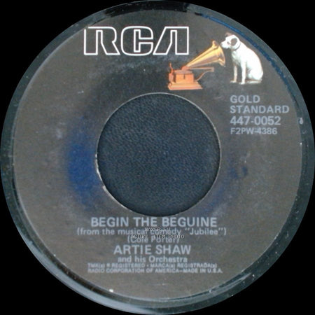 Artie Shaw / Artie Shaw And His Orchestra - Begin The Beguine / Temptation side A