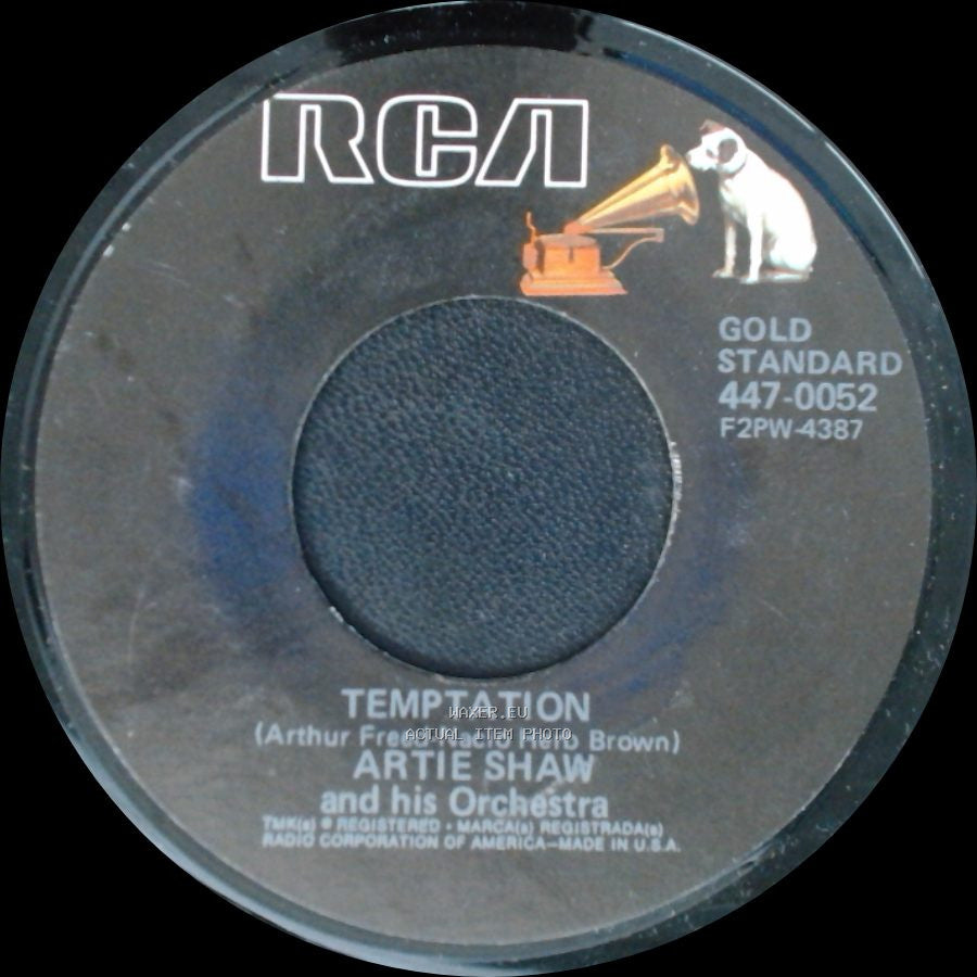 Artie Shaw / Artie Shaw And His Orchestra - Begin The Beguine / Temptation side B