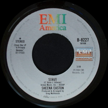 Sheena Easton - Strut / Letters From The Road side A