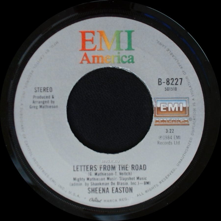 Sheena Easton - Strut / Letters From The Road side B