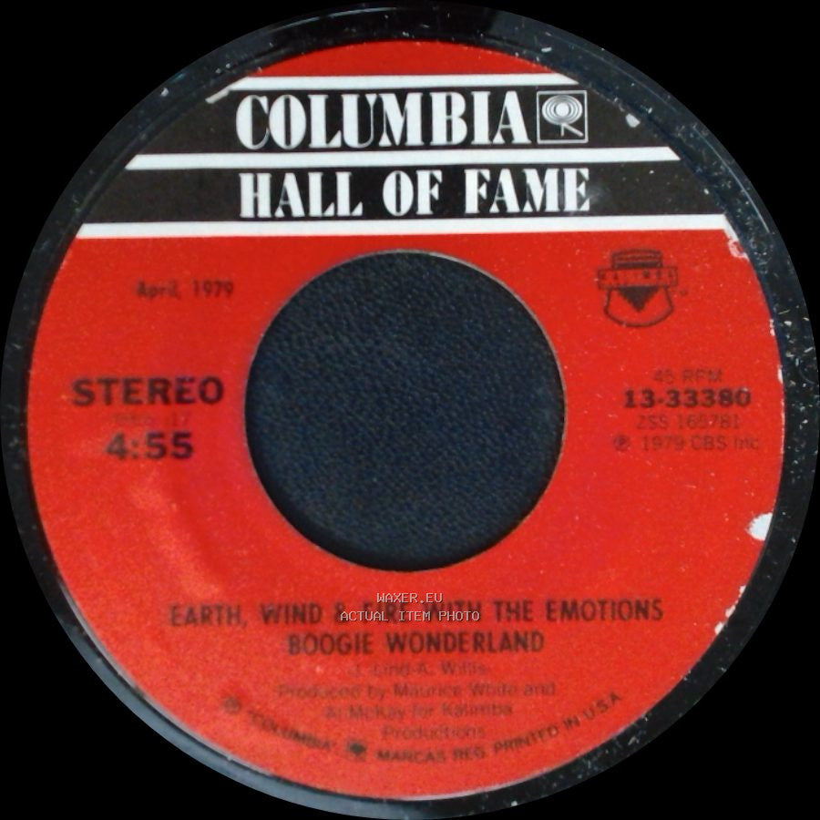 Earth, Wind & Fire With The Emotions / Earth, Wind & Fire - Boogie Wonderland / September side A