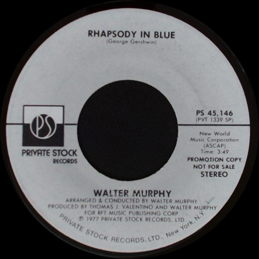 Walter Murphy - Rhapsody In Blue / Rhapsody In Blue side A