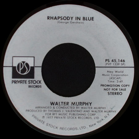 Walter Murphy - Rhapsody In Blue / Rhapsody In Blue side A
