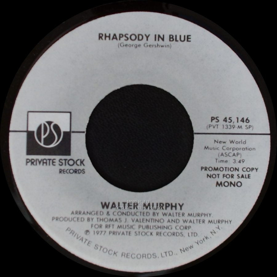 Walter Murphy - Rhapsody In Blue / Rhapsody In Blue side B