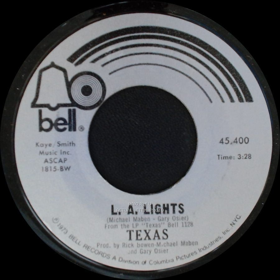 Texas - Man Oh Man / L. A. Lights side B