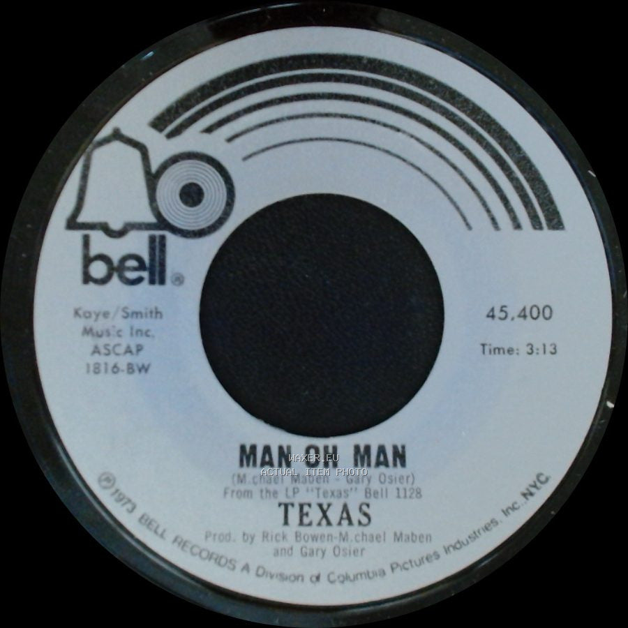 Texas - Man Oh Man / L. A. Lights side A