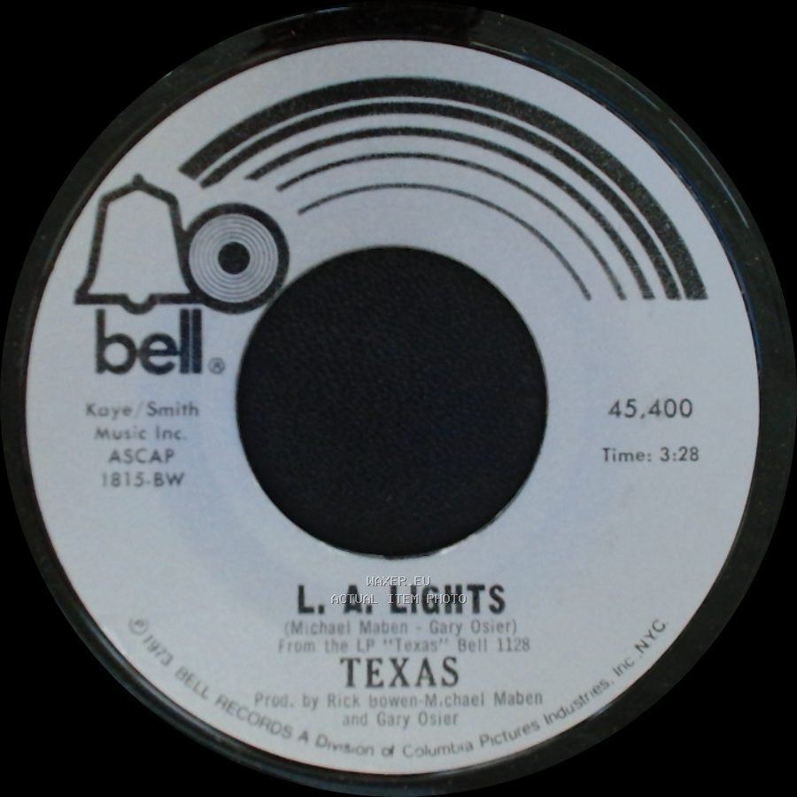Texas - Man Oh Man / L. A. Lights side B