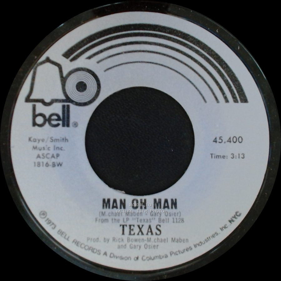 Texas - Man Oh Man / L. A. Lights side A