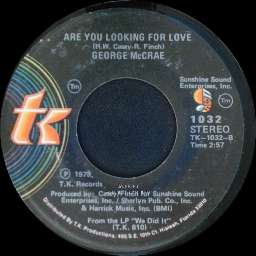 George Mccrae - Are You Looking For Love / Are You Looking For Love side A