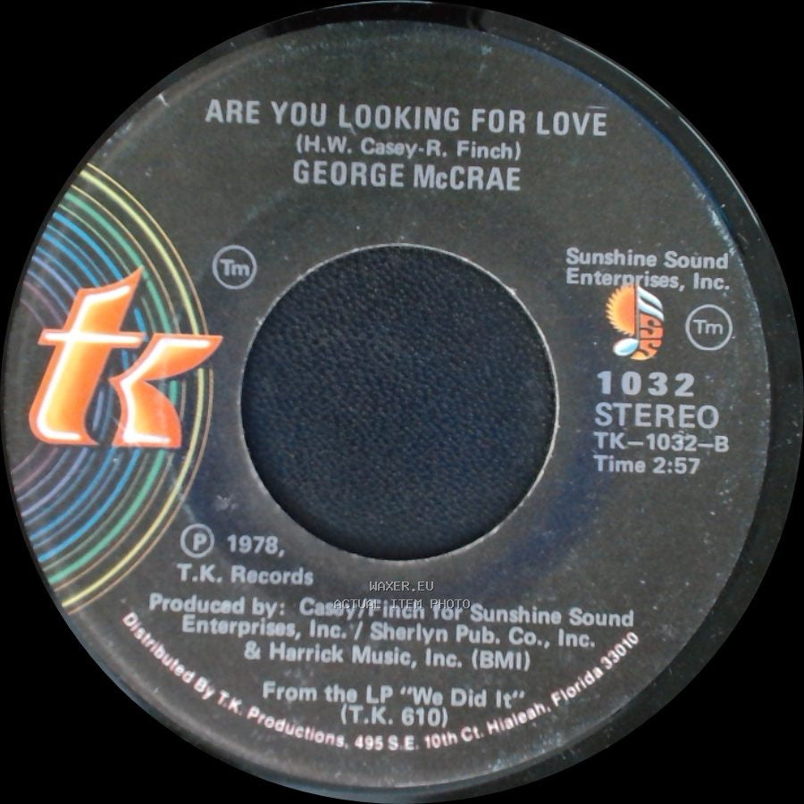 George Mccrae - Are You Looking For Love / Are You Looking For Love side B