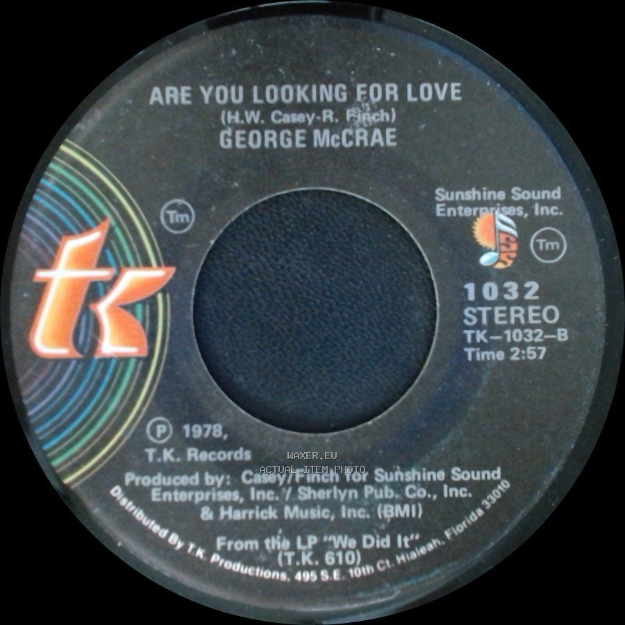 George Mccrae - Are You Looking For Love / Are You Looking For Love side A