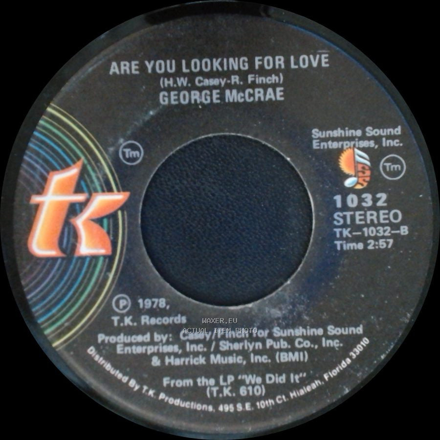 George Mccrae - Are You Looking For Love / Are You Looking For Love side A