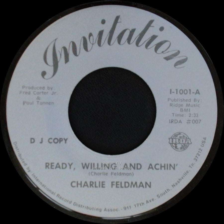 Charlie Feldman - Ready, Willing And Achin' / Ready, Willing And Achin' side A