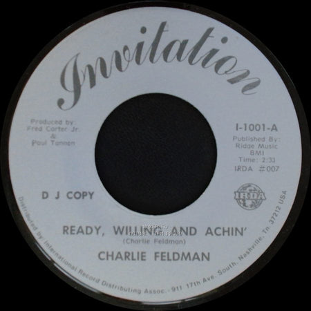 Charlie Feldman - Ready, Willing And Achin' / Ready, Willing And Achin' side A