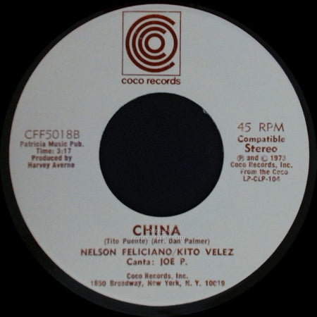 Nelson Feliciano/Kito Velez - Me Duele El Corazon / China side B