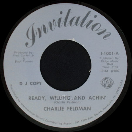 Charlie Feldman - Ready, Willing And Achin' / Ready, Willing And Achin' side B