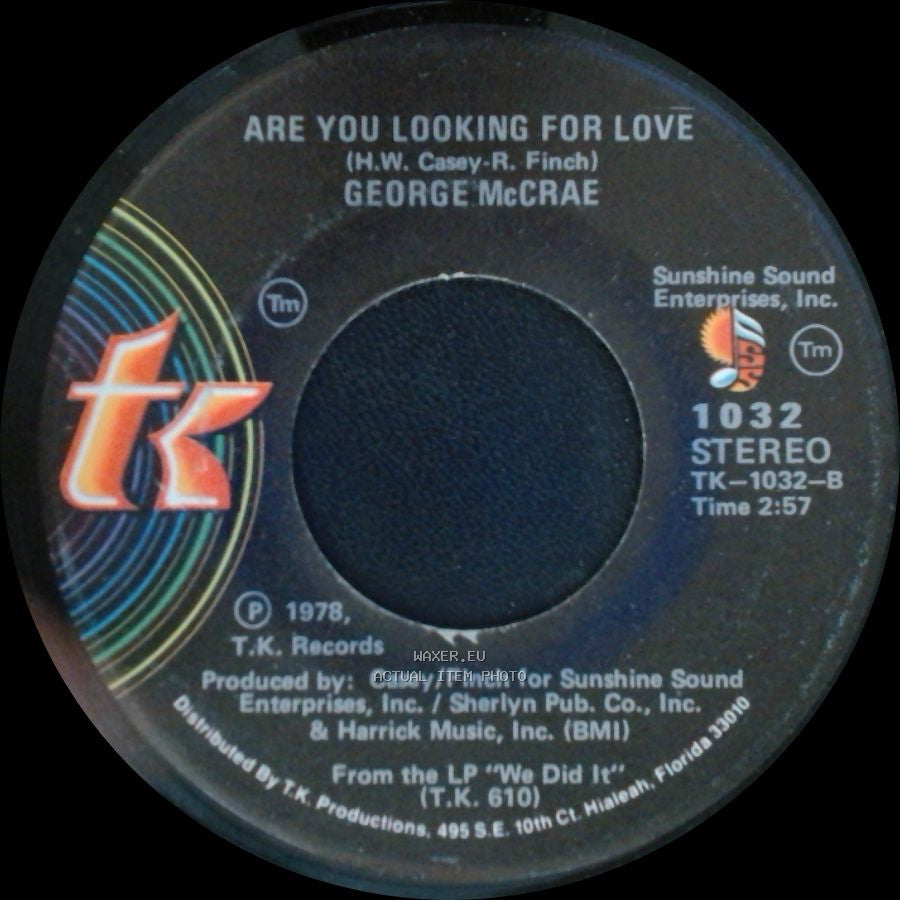 George Mccrae - Are You Looking For Love / Are You Looking For Love side A