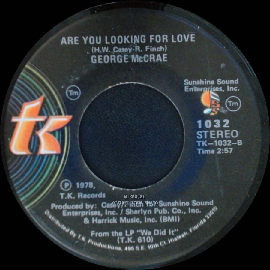 George Mccrae - Are You Looking For Love / Are You Looking For Love side A