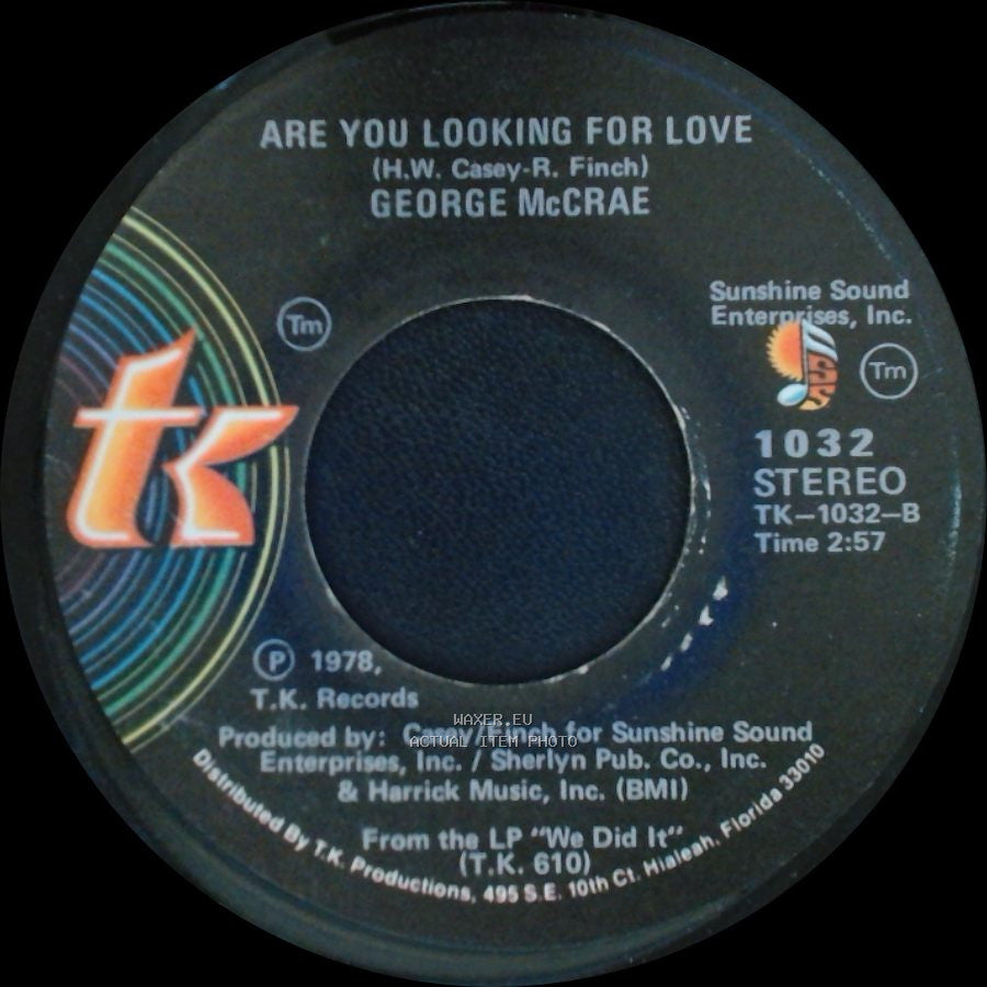George Mccrae - Are You Looking For Love / Are You Looking For Love side B