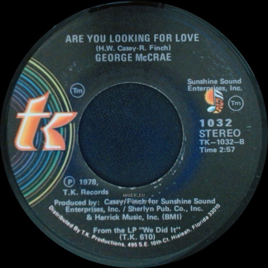George Mccrae - Are You Looking For Love / Are You Looking For Love side B