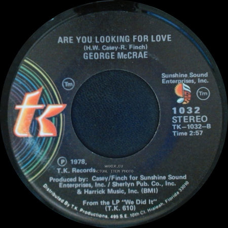 George Mccrae - Are You Looking For Love / Are You Looking For Love side A